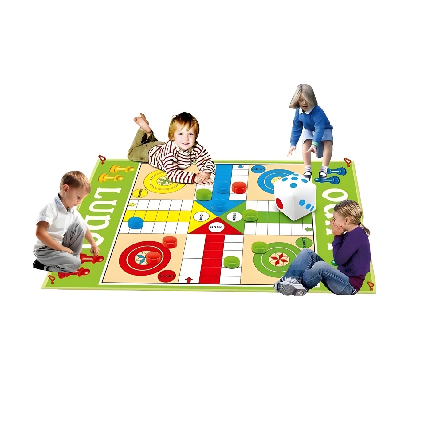 Foldable Ludo Game Big Mat. - Superpanda