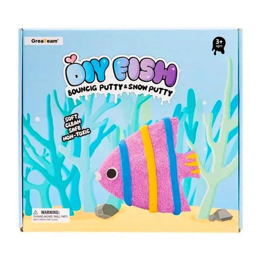 Greateam Diy Fish - Foam Putty&Bouncing Putty - Superpanda