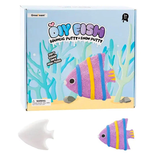 Greateam Diy Fish - Foam Putty&Bouncing Putty - Superpanda