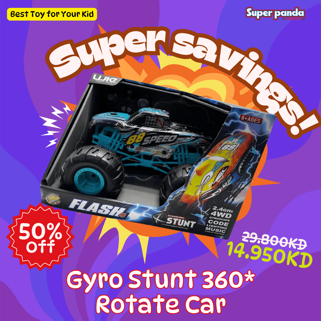 Gyro Stunt 360*Rotate Car - Superpanda