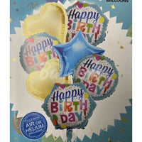 Happy Birthday Foil Balloons Round Shape - Superpanda