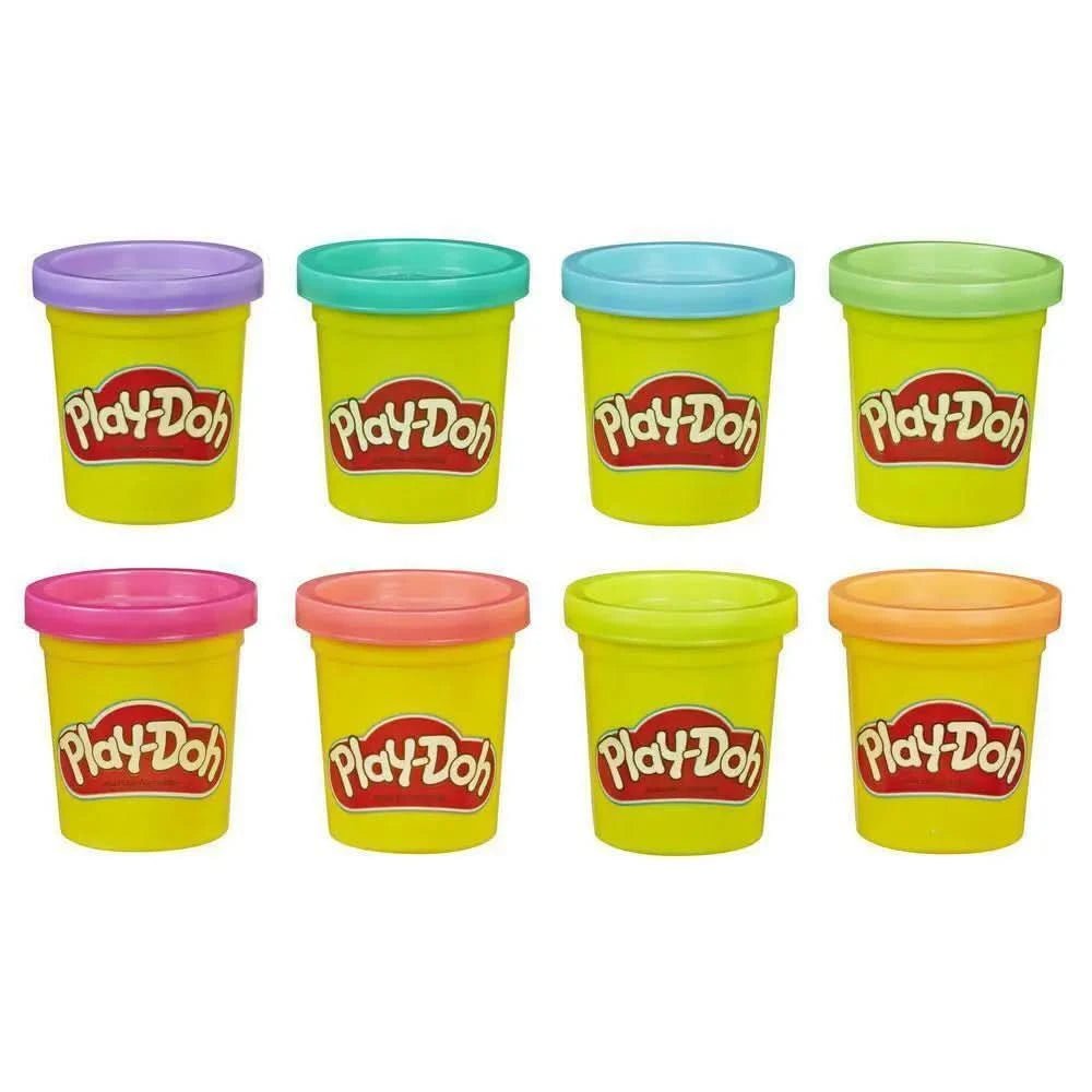 HASBRO Play Doh 8 Pack Neon Non Toxic Modeling - Superpanda