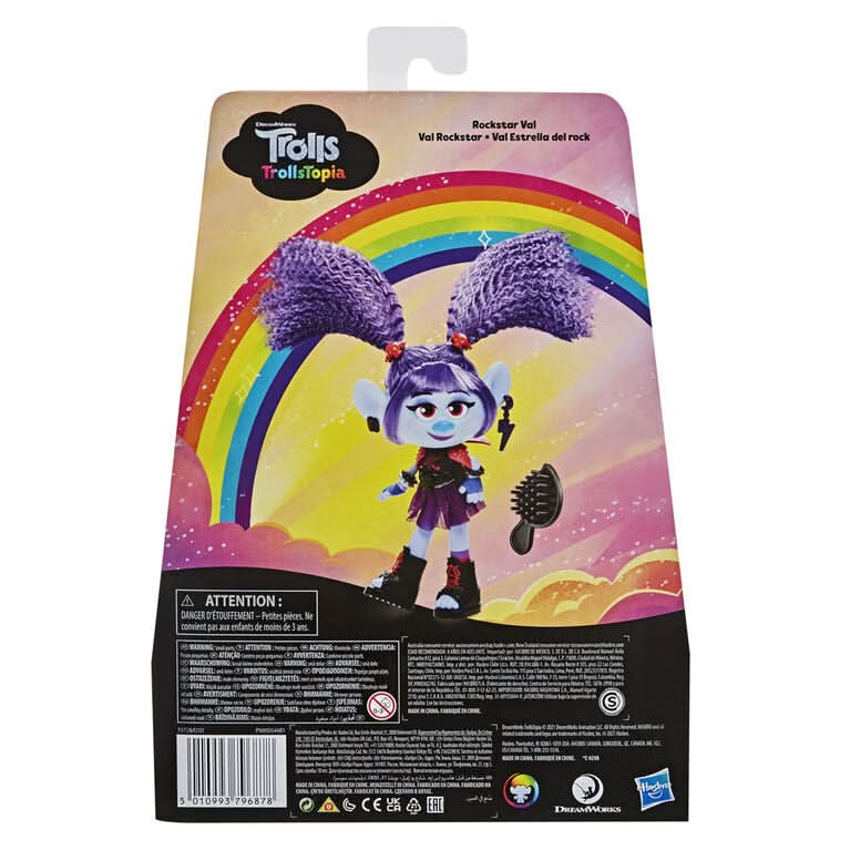 HASBRO Trollstopia Rockstar Val Fashion Doll - Superpanda