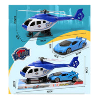 Helicopter and Lamborghini Car Toy Set - Superpanda