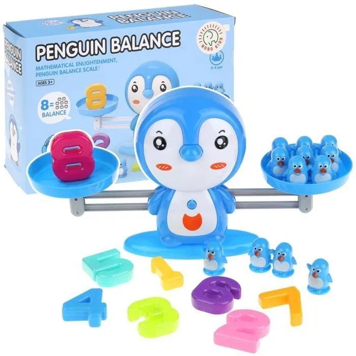 Penguin Balance Scale Games and Number Counting Blocks for Kids