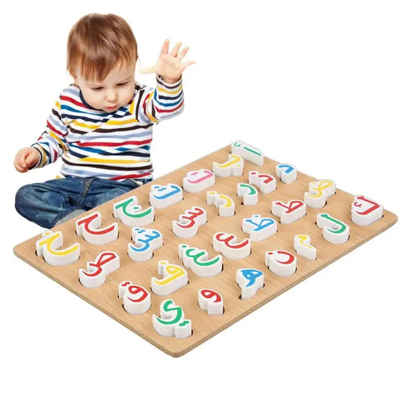 Wooden Arabic Letters Montessori Kids to Learn Arabic