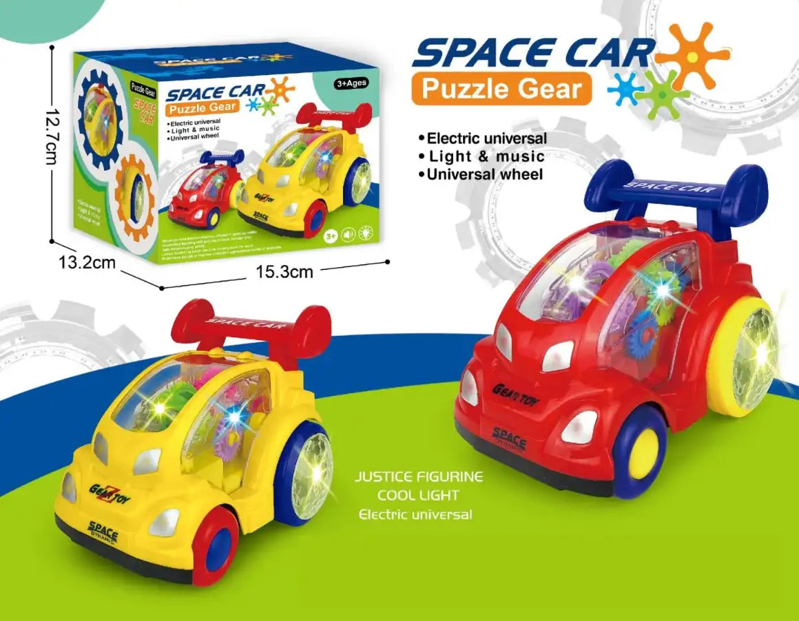 Space Puzzle Gear Car With Light & Sound.