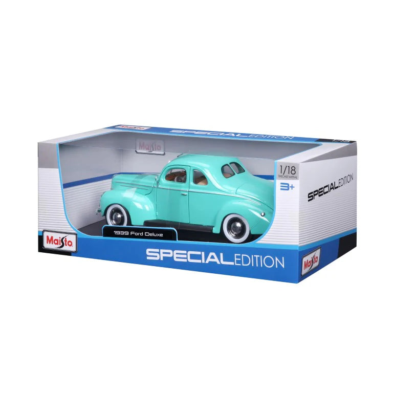 Maisto 1:18 Diecast Ford Deluxe Coupe 1939 Green