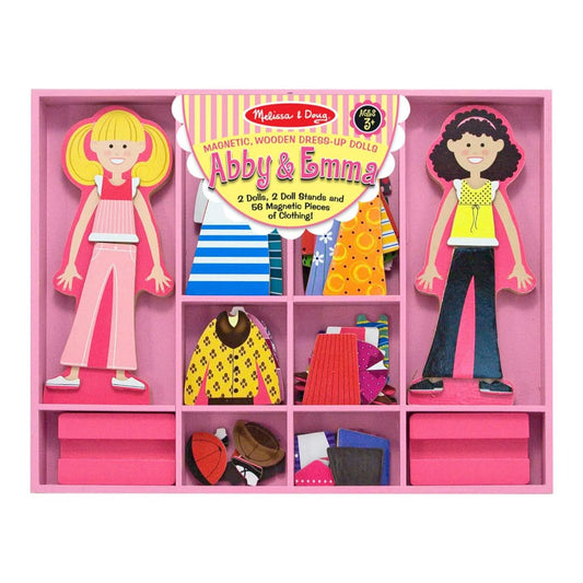 Melissa & Doug Abby & Emma Magnetic Dress - Up Set - Superpanda