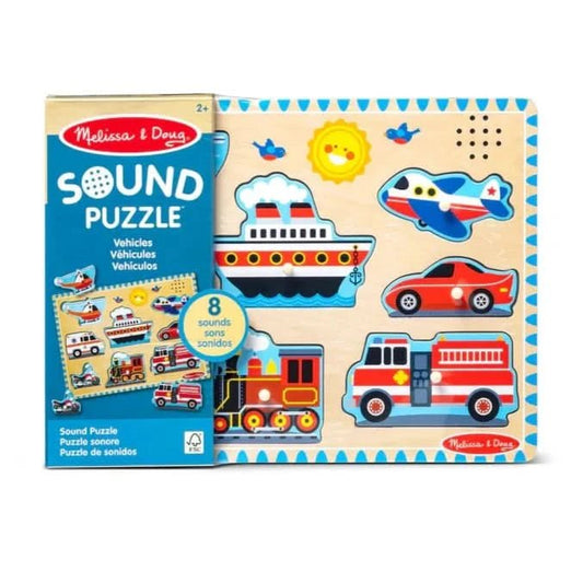 Melissa & Doug Kids Vehicles Sound Puzzle - Superpanda