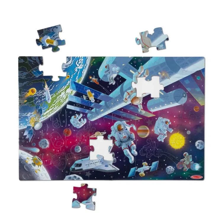 Melissa & Doug Outer Space Glow in the Dark Floor Puzzle - Superpanda