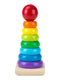 Melissa & Doug Rainbow Stacker Wooden Ring Educational Toy - Superpanda