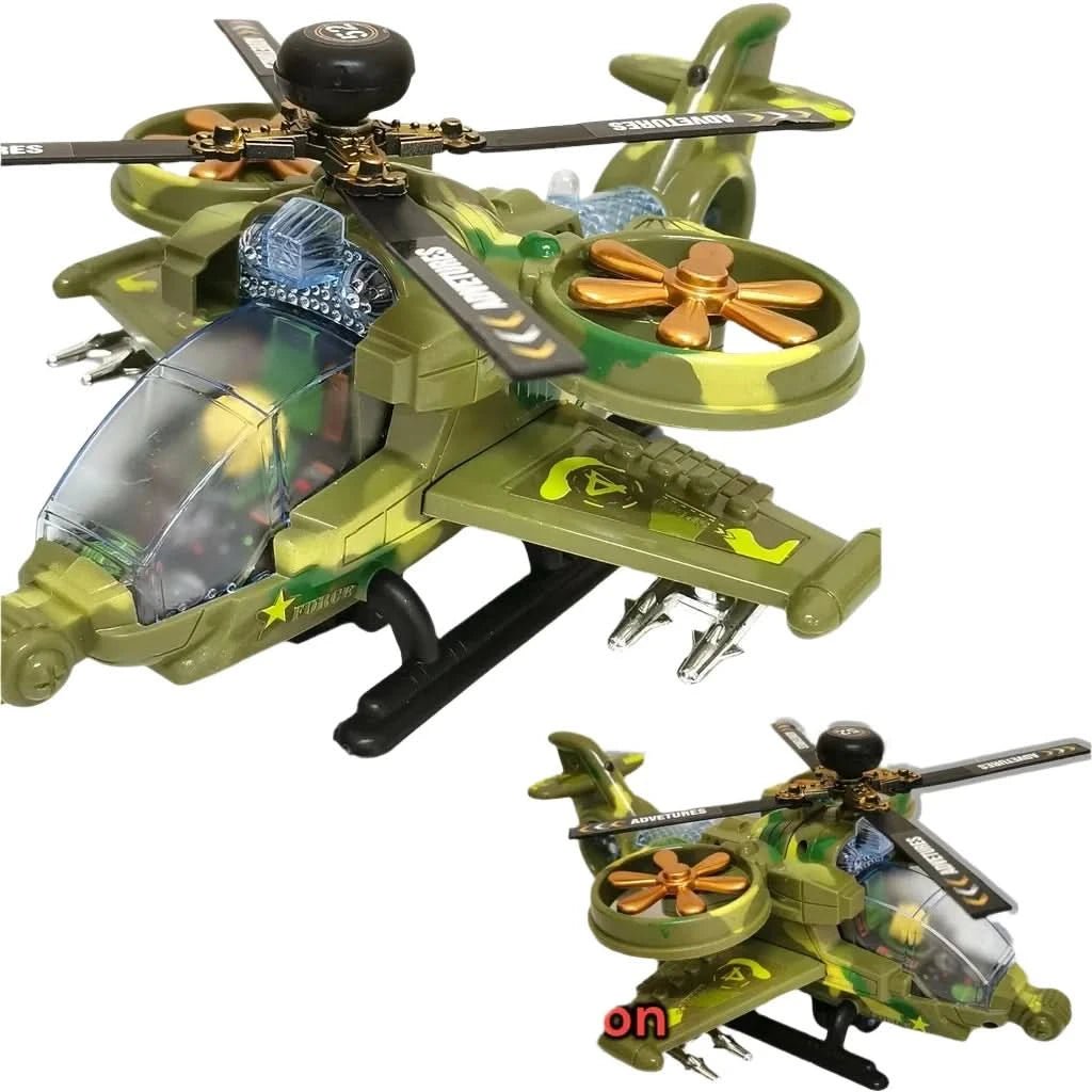 Military helicopter with sound and light - Superpanda