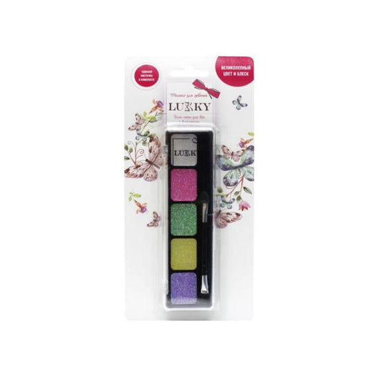 Lukky Eye Shadow Gel With Glitter, Pastel 0.53 Oz.