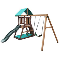 Mount Peak Matterhorn Swing Set & Playhouse - Superpanda