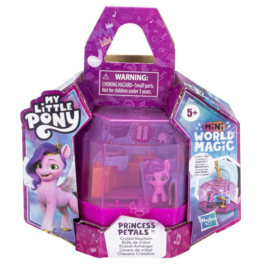 My Little Pony Mini World Magic Crystal Keychain Princess Pipp Petals Toy - Superpanda