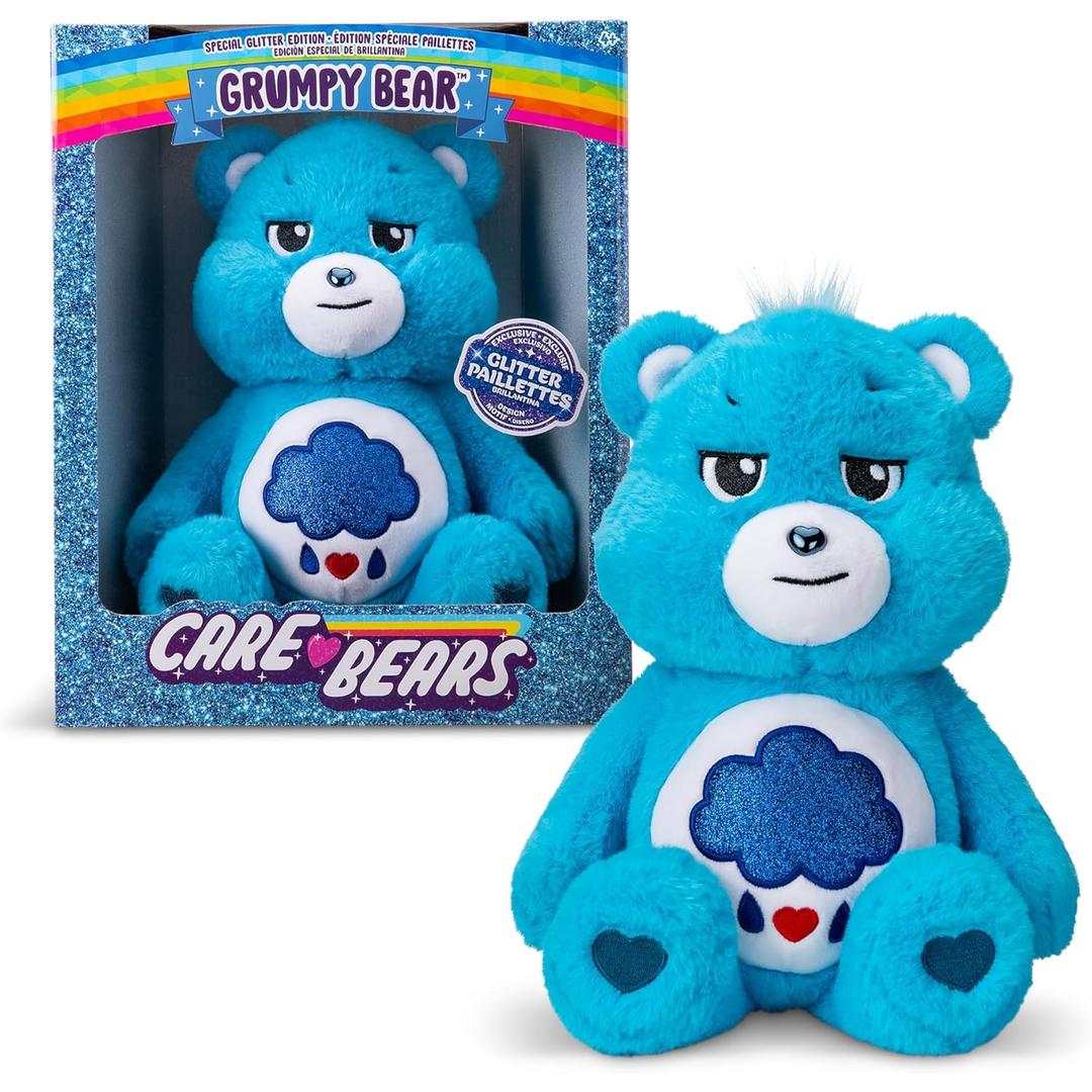 Care Bears , Grumpy Bear 35cm Glitter Belly Plush