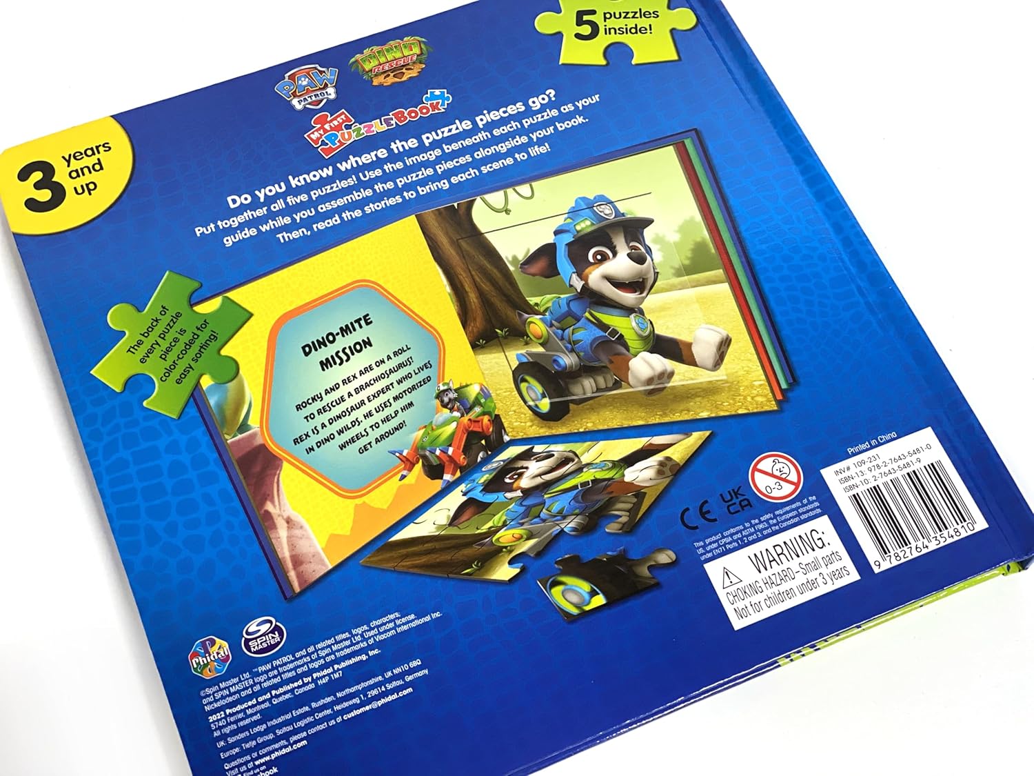 Phidal Paw Patrol Dino Rescue My First Puzzle Book - Superpanda