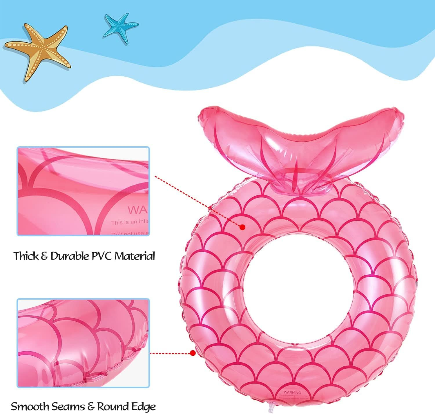 Pool Float Swimming Tubes Mermaid Tail - Superpanda