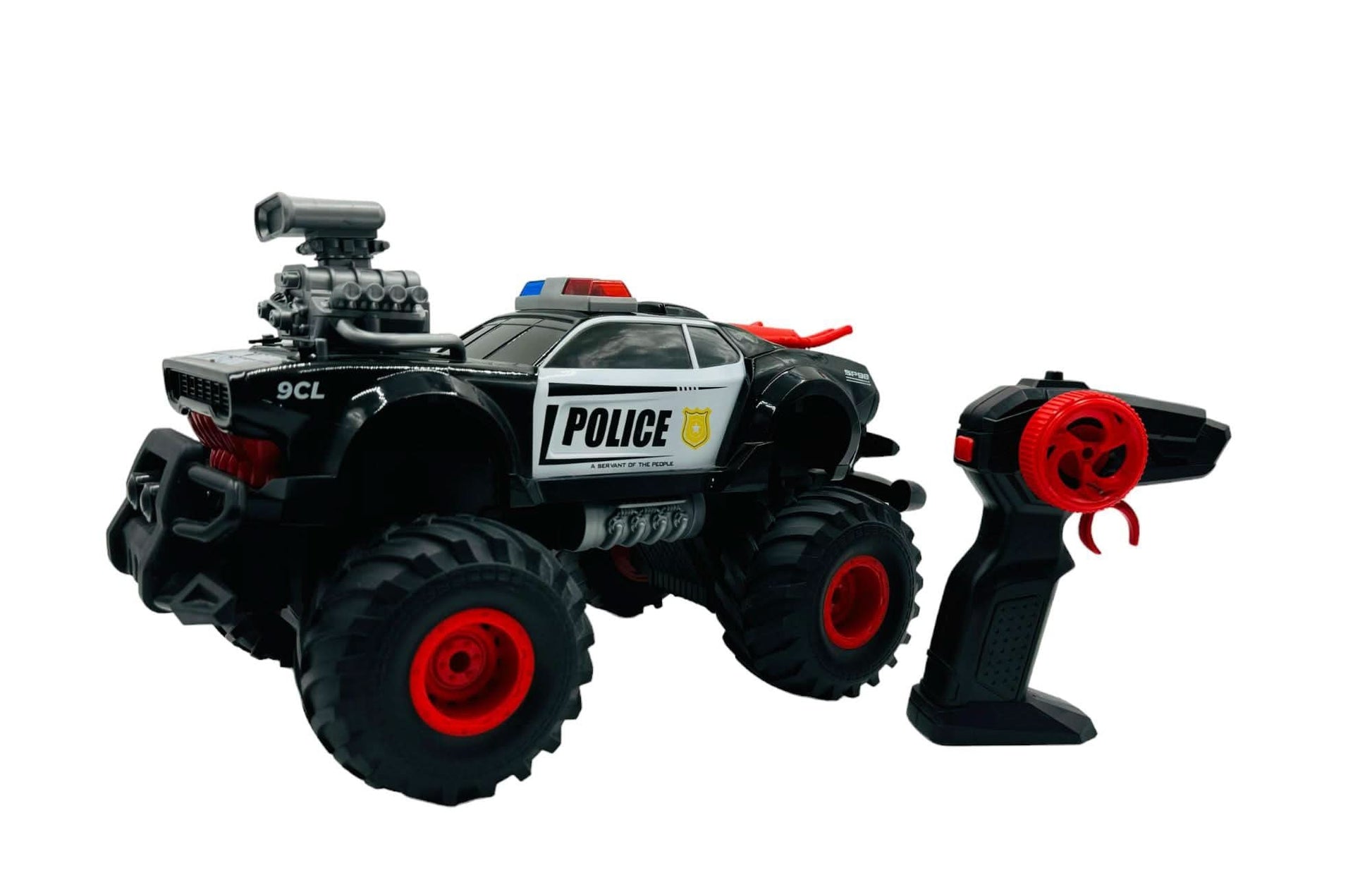 R/C Big Wheel Shaking Police Vehicle - Superpanda