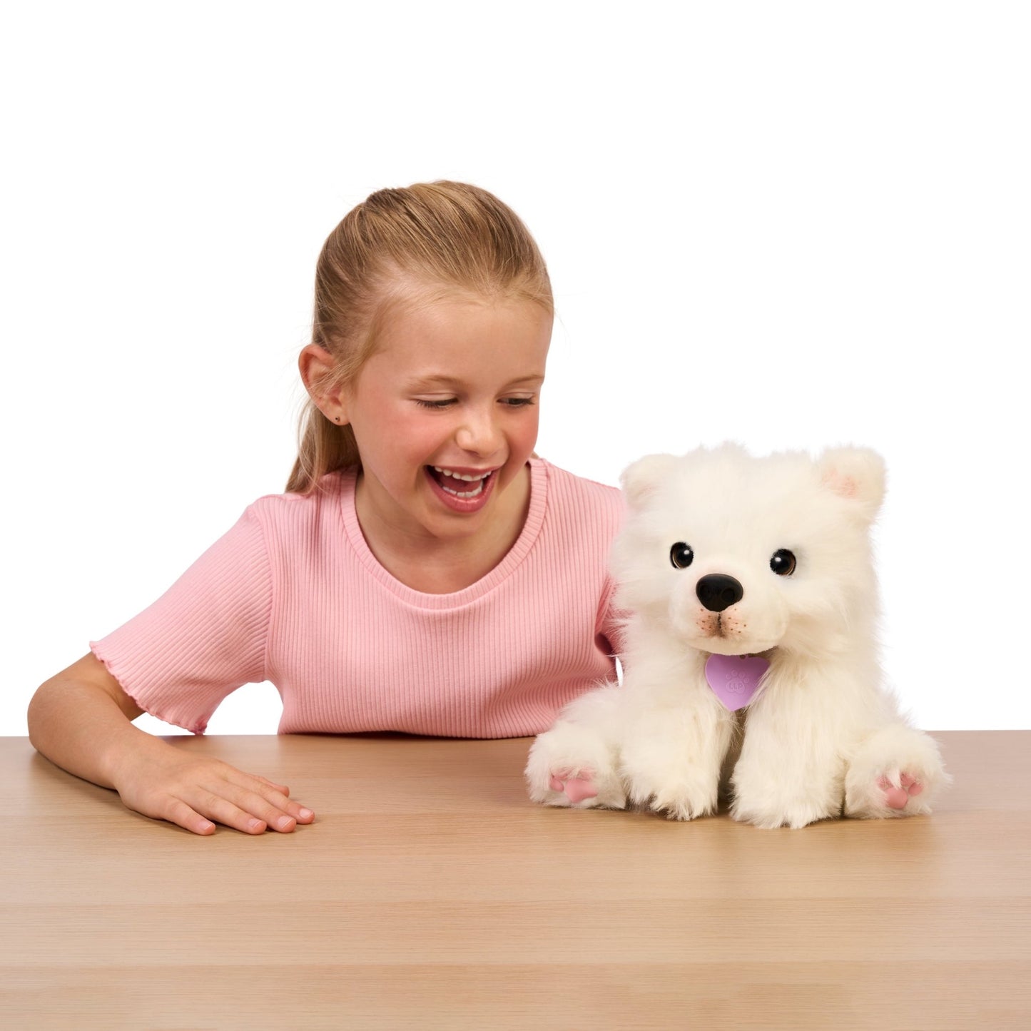 Real Puppy Luna The Samoyed - Superpanda