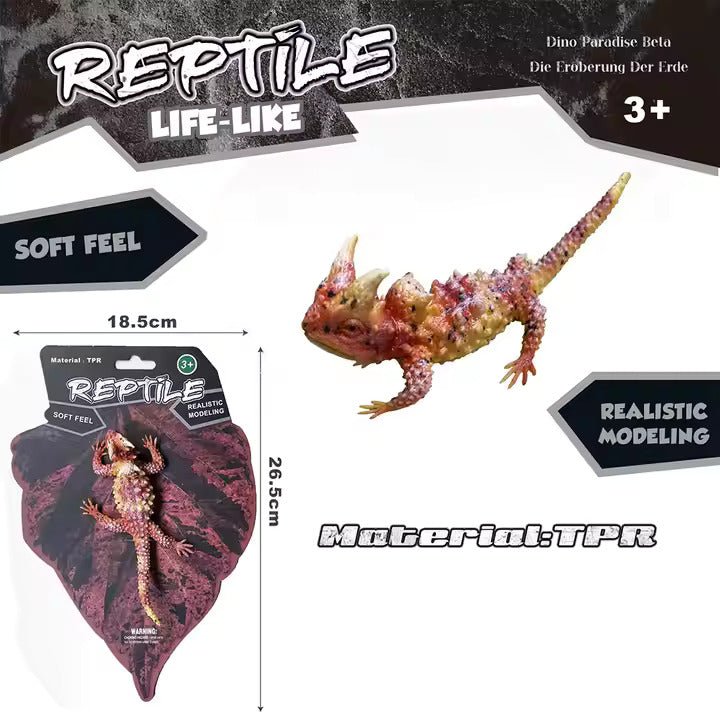 Realistic Soft Reptile Toy – Thorny Dragon Lizard - Superpanda