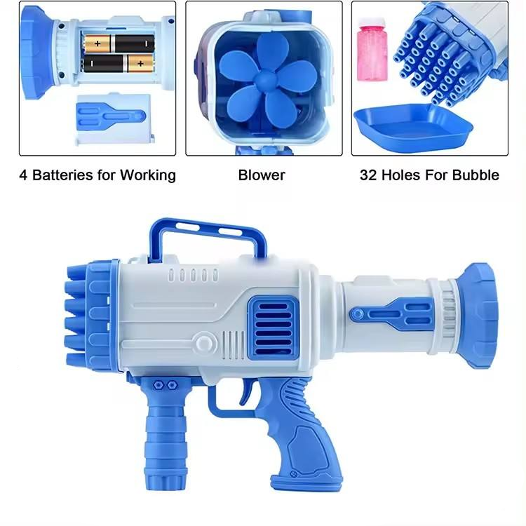 Bubble Launcher Blower Bazooka 32 Hole.