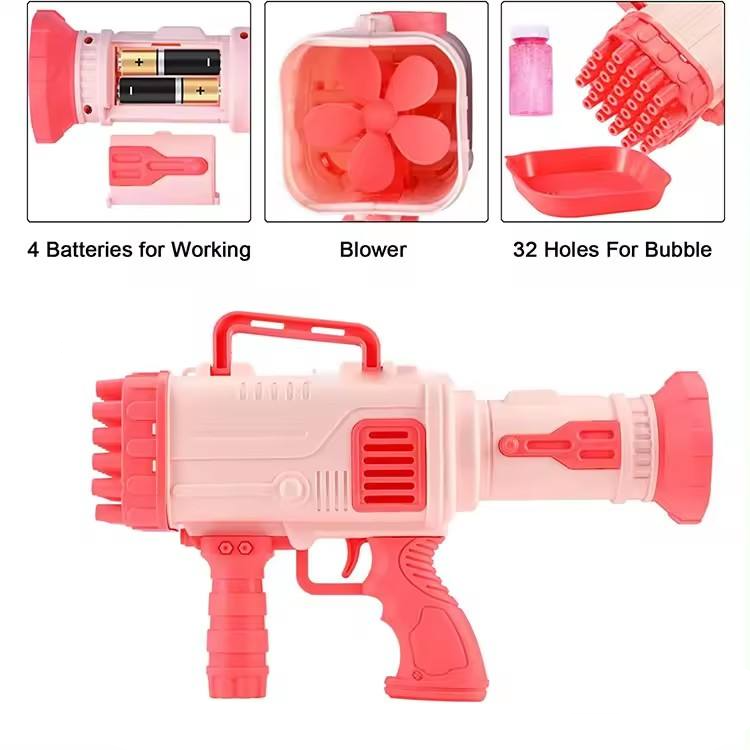 Bubble Launcher Blower Bazooka 32 Hole.