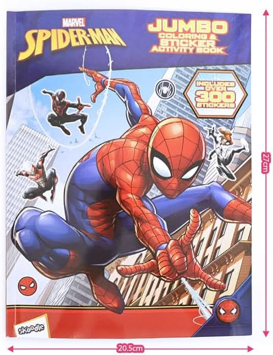 Skoodle Spider - Man Jumbo Coloring & Activity Book - Superpanda