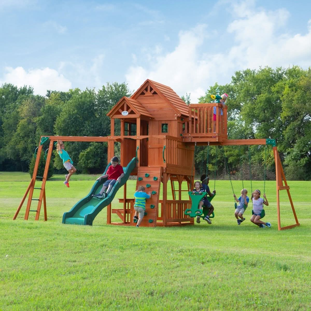 Skyfort II Swing Set - Superpanda