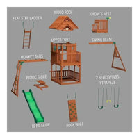 Skyfort II Swing Set - Superpanda