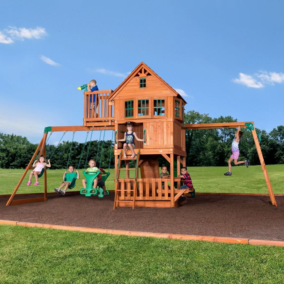 Skyfort II Swing Set - Superpanda