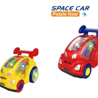 Space Puzzle Gear Car With Light & Sound. - Superpanda