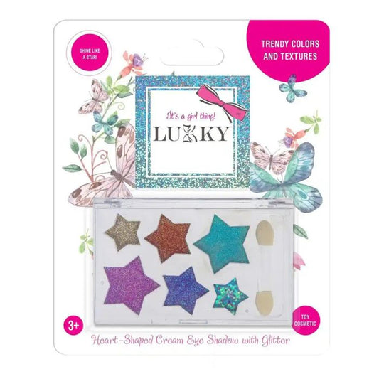 Lukky Eyeshadow Cream w/ Glitter Palette 6 Colors Star