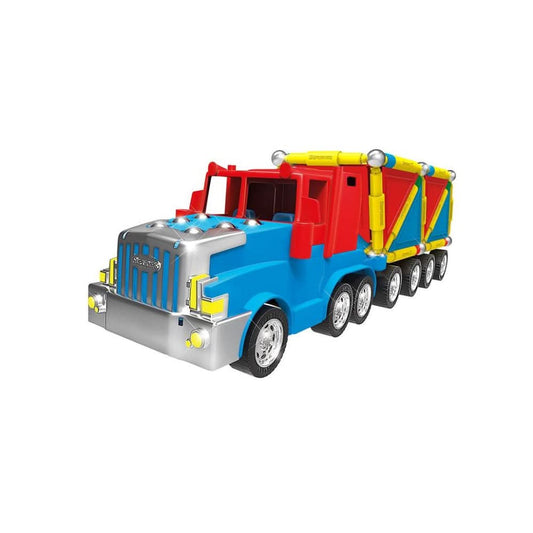 Supermag 3D Truck Magnetic Toy Set 126 Pieces - Superpanda