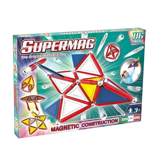 Supermag Primary Magnetic Toy Set 116PCS - Superpanda