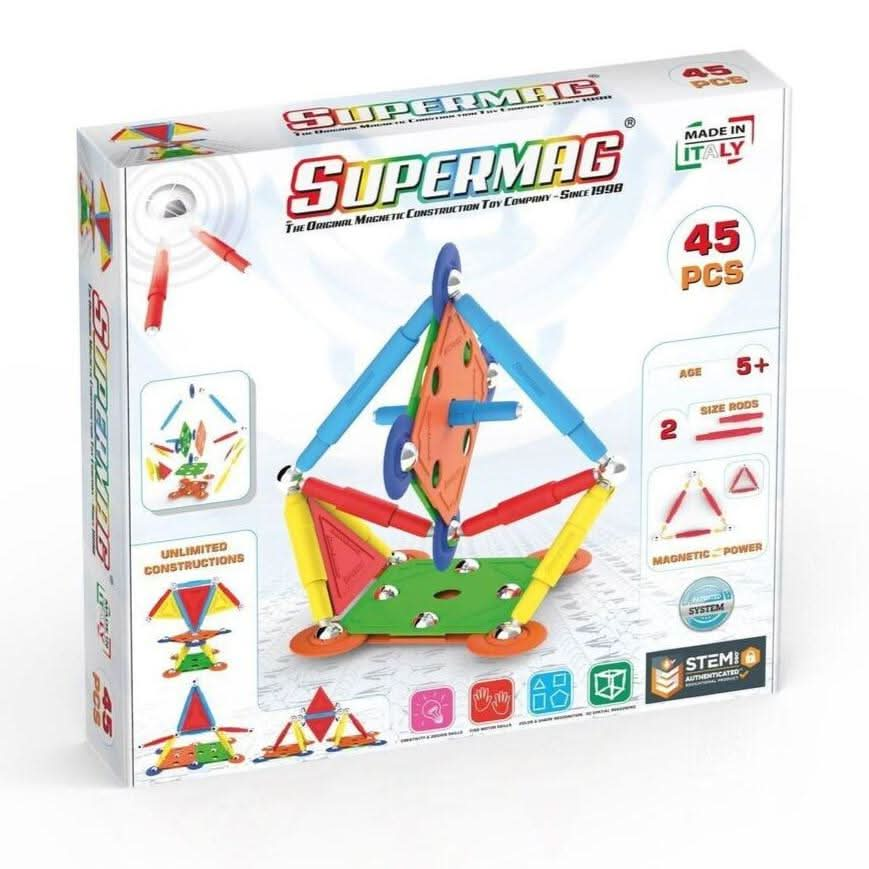 Supermag Projects Technocolor Magnetic Constructions Set - Superpanda