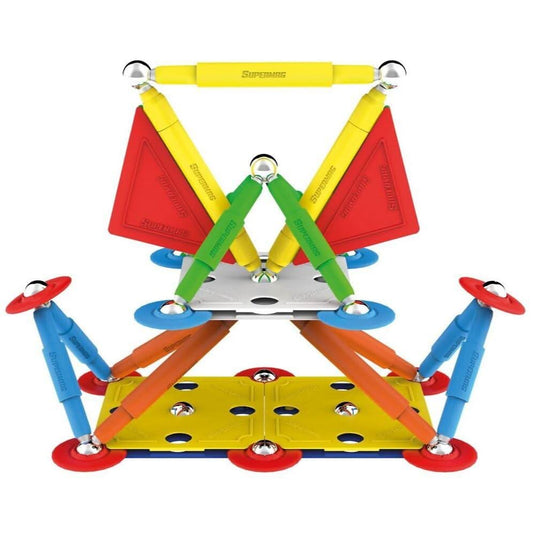 Supermag Projects Technocolor Magnetic Constructions Set - Superpanda