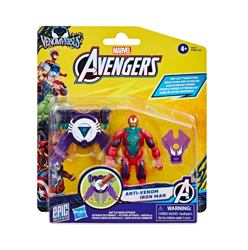 Avengers 4in Figure Super Gear Iron Man