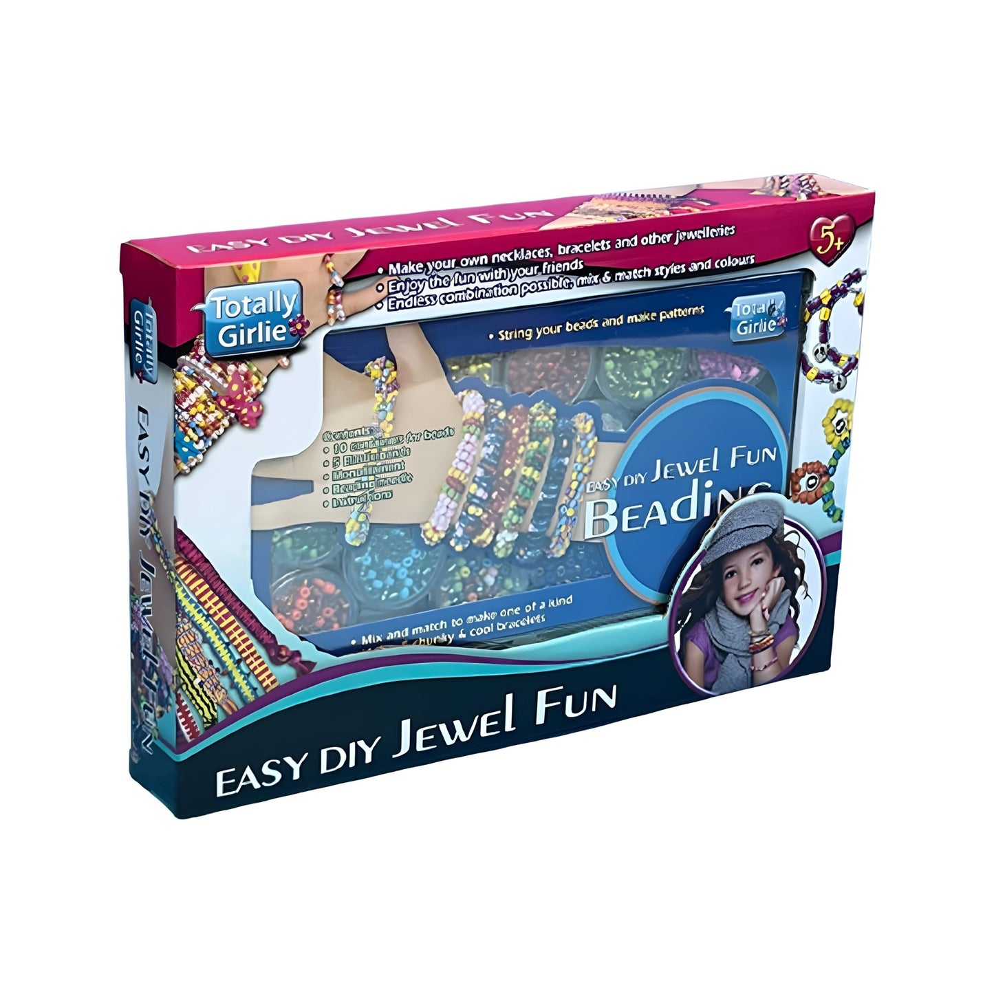 Totally Girlie Easy DIY Jewel Fun Beading Kit - Superpanda