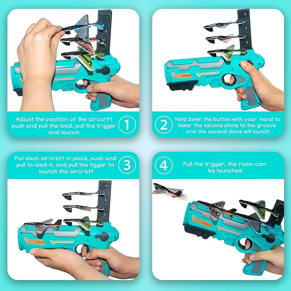 Airplane Launcher Gun Toy For Kids