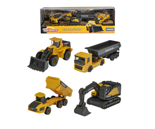 Majorette Volvo Construction 4 Pieces Cars Set