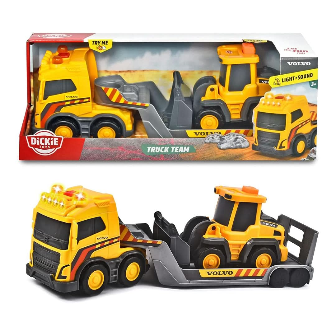 Volvo Truck Team Toy Truck With Trailer - Superpanda