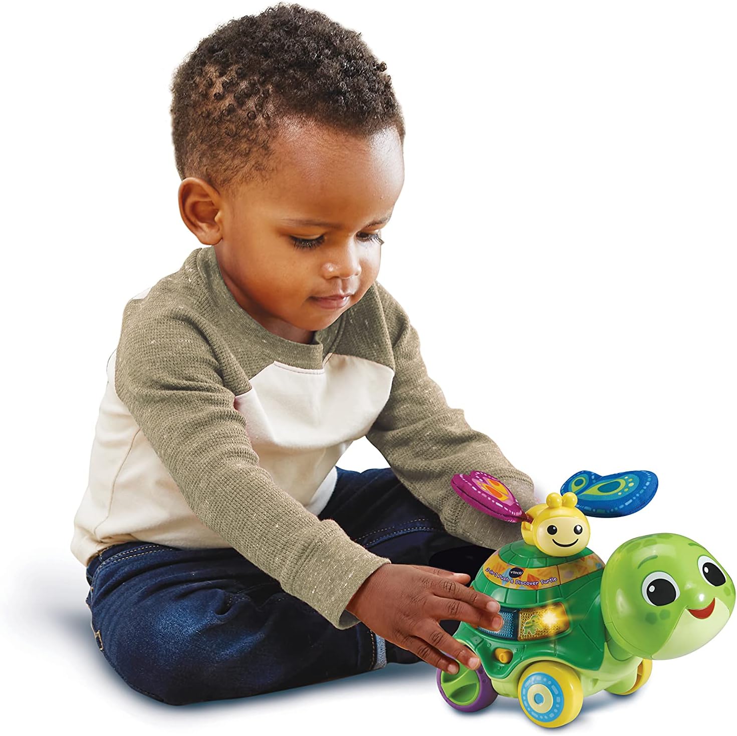 Vtech 2 In 1 Push & Discover Turtle - Superpanda