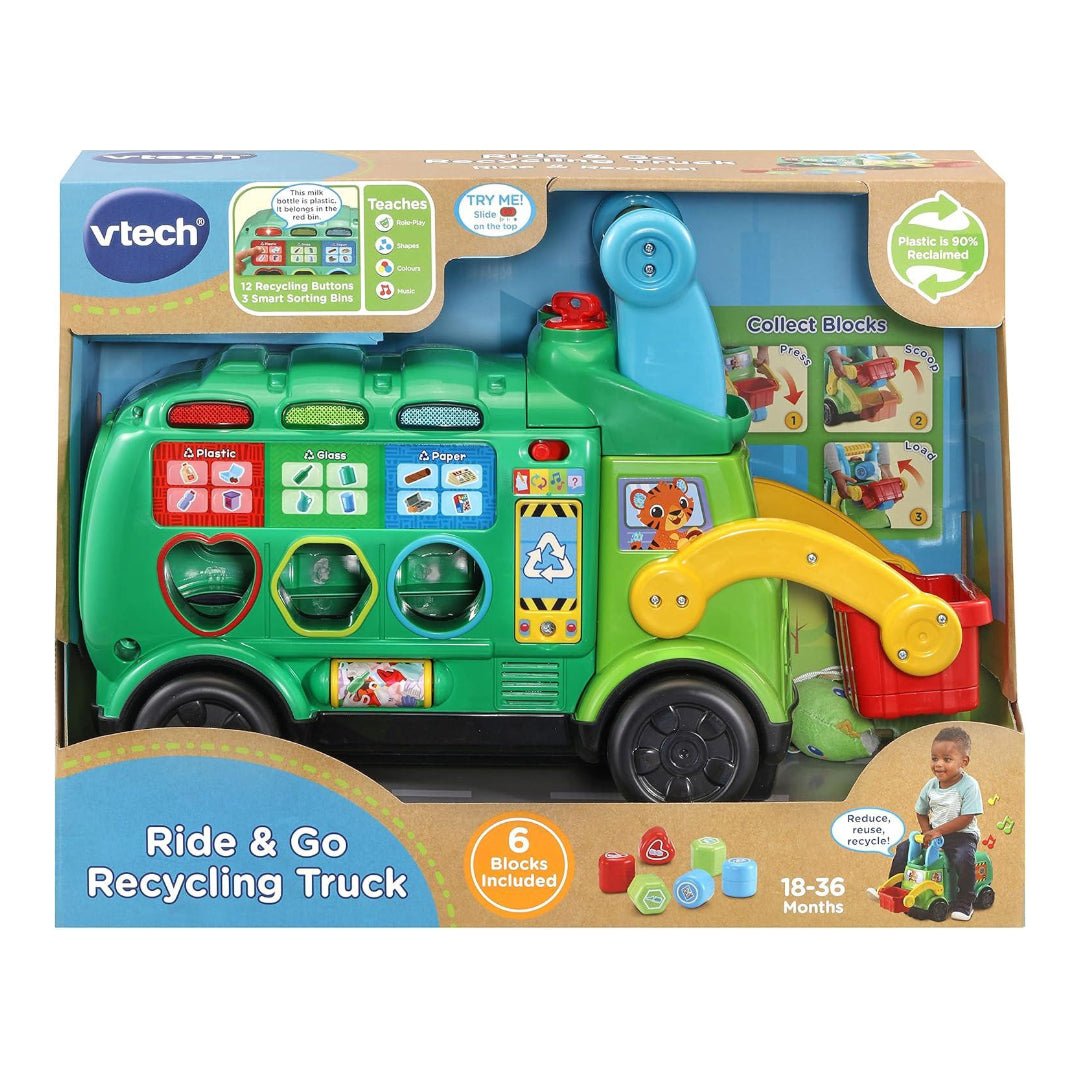 VTech Ride & Go Recycling Truck Toy - Superpanda