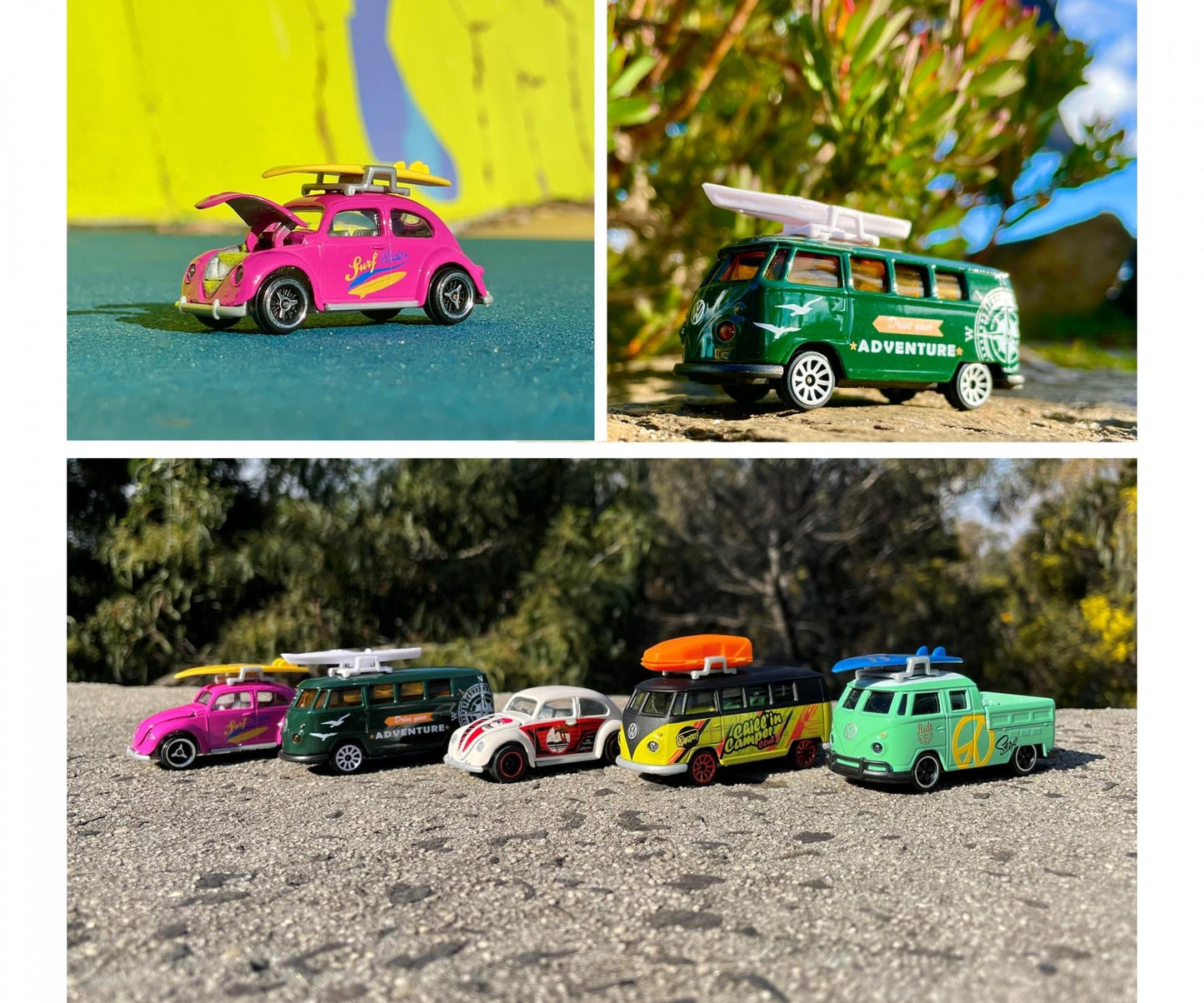 Majorette Genuine Volkswagen Die-Cast 5-Piece Car Set