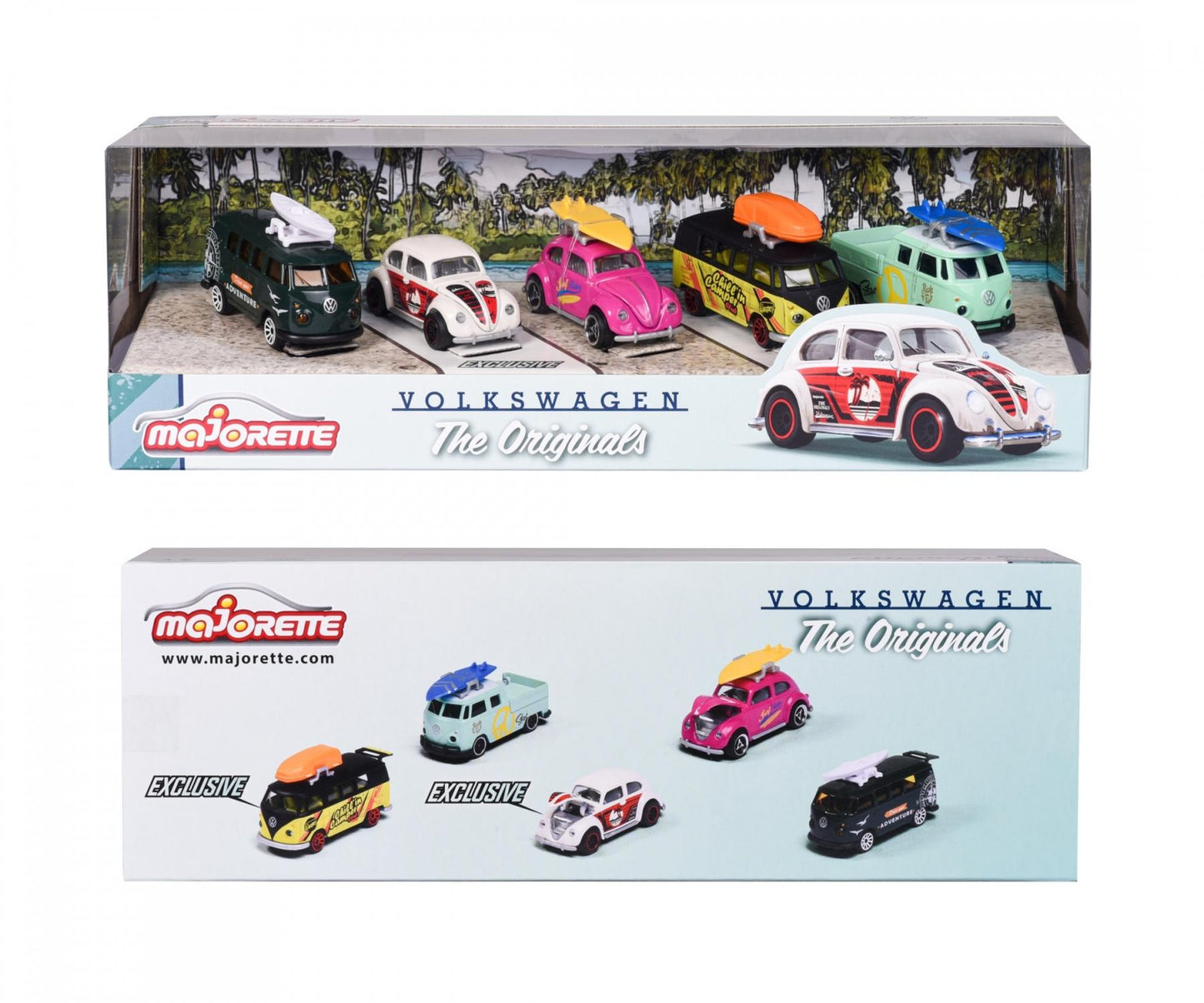 Majorette Genuine Volkswagen Die-Cast 5-Piece Car Set